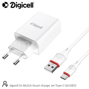 Digicell Ariya Dual Port Charger 38W (USB-C kabl)